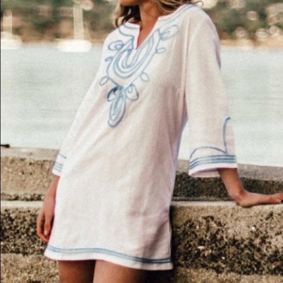 NWT!💕Les Canebiers White Tunic Dress - Picture 5 of 6